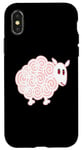 Coque pour iPhone X/XS Mouton rose – Dessin animé drôle de moutons