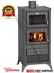 Cuisinière Poêle à bois Four Cheminée Prity FM E 12,1kw. ECO 2022 EEK