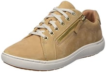 Clarks Femme Dentelle au Niveau de l'ourlet Basket, Camel Nubuck, 35.5 EU