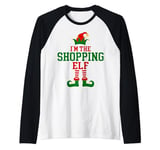 Family Matching I'm The Shopping Elf Christmas Raglan Baseball Tee