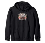 Moo-Deng Hippo The Famous Baby Pigmy Moo Deng Lover Zip Hoodie