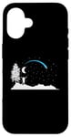 iPhone 16 falling Star with Moon in the Sky Case