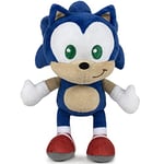 Play by Play Peluche Sonic The Hedgehog Figurine Sonic Hérisson Hauteur 24 cm, Multicolore, Standard, Porte goûter 3D Strong