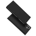 DUX DUCIS Skin Pro Faux Leather Wallet Flip Case for Samsung Galaxy A06 - Black