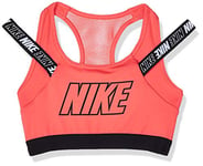 NIKE Women Victory Compression Sports Bra - Ember Glow/Black/Black/Black, M