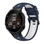 Garmin Forerunner 735 / 735XT kellon ranneke silikonista - sininen, valkoinen