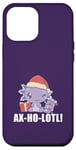 Coque pour iPhone 12 Pro Max AX-HO-LOTL! Axolotl Meme Bonnet de Père Noël