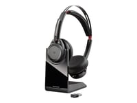 Poly Voyager Focus UC B825-M - Micro-casque - sur-oreille - Bluetooth - sans fil - Suppresseur de bruit actif - Certifié pour Microsoft Teams - pour Microsoft Lync