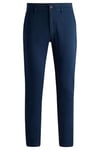 BOSS Mens Chino Tapered Tapered-fit Chinos in Stretch-Cotton Satin