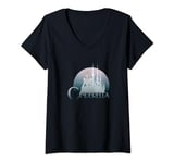 Disney Cinderella Circle Title Portrait V-Neck T-Shirt