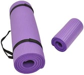 Balance From Go Yoga+ Tapis de yoga multi-usages 1,27 cm extra épais haute densité anti-déchirure et genouillère avec sangle de transport (violet)