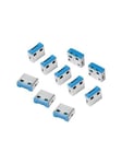 LogiLink USB-A-portin lukitus (10 lukkoa)