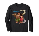 Disney Moana 2 Maui Pua Hehei Together Again with Movie Logo Long Sleeve T-Shirt