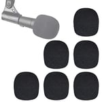 YOUSHARES SM58 Bonnette Micro en Mousse - Microphone Pare-Brise Mousse Professionel pour réduire Bruit pour Shure SM58 SM58-LC (6 Pièces)