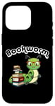 Coque pour iPhone 16 Pro Cute Kids Kawaii Bookworm Reading Lover