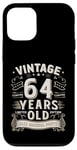 Coque pour iPhone 12/12 Pro Vintage Legend 64 Years Old Limited Edition Men Women BdayVi