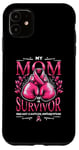 Coque pour iPhone 11 Ma mère est une survivante du programme Support Breast Cancer Awareness