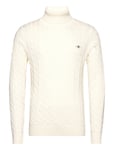 GANT Cotton Cable Turtle Neck Kräm