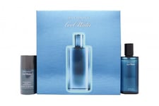 DAVIDOFF COOL WATER GIFT SET 75ML EDT + 75G DEODORANT STICK - MEN'S FOR HIM. NEW