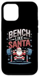 Coque pour iPhone 12/12 Pro Salle de sport Bench Like Santa Christmas