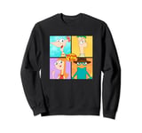 Disney Phineas And Ferb Character Box Up Sweatshirt