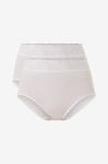 Calida - Maxitrosor Lycra Spitze Panty 2-pack - Vit