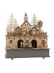 Small Foot - Wooden Music Box Christmas Village with Light