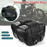 2x Sacoche Selle de Moto Bagages Saddle à outils Laterale Pour Harley Sportster XL883 XL1200