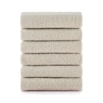 Heihus Fluffy Håndkle M 50x100cm Varm Beige / 6-pakning (6M)