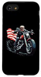 iPhone SE (2020) / 7 / 8 Motorcycle American Bike Cool Biker Trump Rider Cruiser Motorcycle Illustration No5 Case