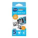 VTech - KidiZoom Print Cam, Recharge Papier Thermique et Autocollant Blanc, Accessoire Appareil Photo Enfant à Impression Instantanée, Pack de 5 Bobines, Cadeau Enfant Dès 5 Ans - Contenu en Français