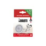 Gaskets and filter plate for Bialetti alum. 6-cup moka pots