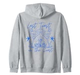 Last Toast On The Coast Bachelorette Bride Beach Party Zip Hoodie