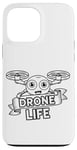 Coque pour iPhone 13 Pro Max Drone Pilot RC Quadcopter Drone Racer Cartoon