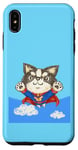 Coque pour iPhone XS Max chihuahua super-héros mignon chien chiot animal de compagnie drôle animal art illustration