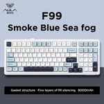 AULA-Clavier de jeu F99 monté sur joint,échange à chaud,Bluetooth 5.0,2.4G,sans fil,filaire,RVB,mécanique,prédire,99 - Type Blue Sea Fog-Reaper Axis