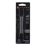 Cross 8518-4 Original Micro Refill for Ballpoint Pens, Medium Point, Suitable for Cross AutoCross, Tech2, Tech3, Tech4 and Compact Ballpoint Pens, 2 Pack, Black