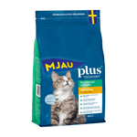 Mjau Plus+ torrfoder för kastrerad utekatt- kyckling - 800g