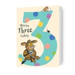 Age 3 Birthday Card The Gruffalo Three Today Kids 3rd Birthday Card