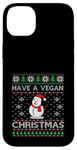 Coque pour iPhone 14 Plus Avoir un Noël laid végétalien avec Snowman Veggie Veganism