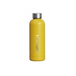 HYDRATIS - Gourde Isotherme Inox 500 ml - Bouteille Réutilisable, Étanche, Durable et Design - 24H de Fraîcheur, 12H de Chaleur des Boissons - Bouchon Vis - Sans Transfert de Saveur - Jaune