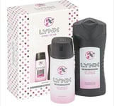 Lynx Attract 2pcs set Body Spray & Shower Ideal Gift Set for Her All  Occasions.