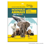 Panini National Geographic Kids Trading Cards Animaux Starter Pack Contenant 1 classeur + 2 Pochettes + 1 Carte édition limitée, 004881SPAFGD