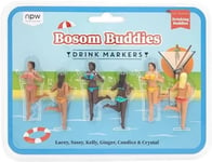 NPW Drinking Buddies Bosom Buddies Pack of 6 Drink Markers