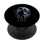 Bigfoot Silhouette Moon Night Sky Sasquatch Hunter Bigfoot PopSockets Swappable PopGrip