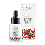 VIANEK Sérum anti-rides pour le visage avec forme stable en vitamine C pour les peaux sensibles et capillaires Cosmétique naturel végétalien pour homme et femme 30 ml