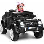 Goplus - Voiture Electrique avec Telecommande pour Enfants 3-8 Ans,G650,2 Vitesses et 4 Roues 12V/4.5Ah, Demarrage/Frein Progressif, Porte et Phare