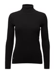 Ribbed Turtleneck Sweater Tops Knitwear Turtleneck Black Lauren Ralph Lauren