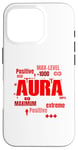 Coque pour iPhone 16 Pro Graphique rouge Max Aura Red