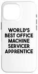 Coque pour iPhone 16 Pro Max Meilleur apprenti de service de machine de bureau au monde